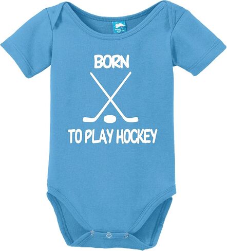 Born to Play Hockey Printed Infant Bodysuit Baby Romper in Saudi Arabia