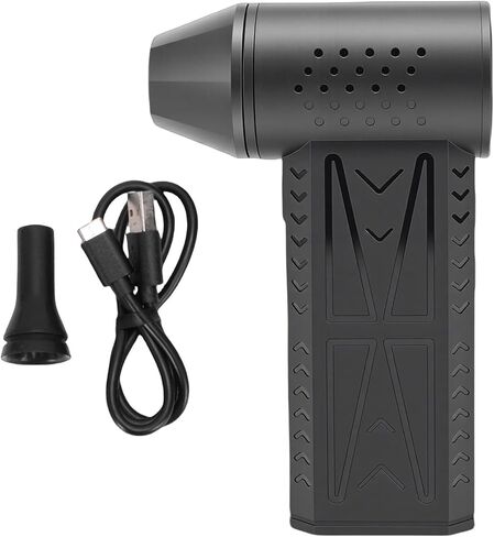 Air Duster Rechargeable, 130000RPM 3 Gear Adjustable Electric Dust Blower with Magnetic Nozzle LED Light for Outdoor Home in Saudi Arabia