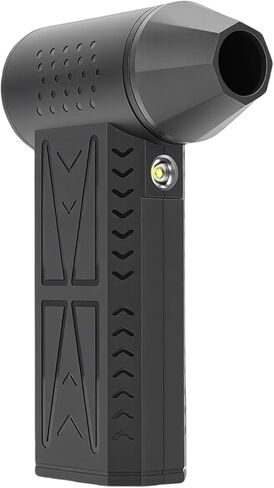 Air Duster Rechargeable, 130000RPM 3 Gear Adjustable Electric Dust Blower with Magnetic Nozzle LED Light for Outdoor Home in Saudi Arabia