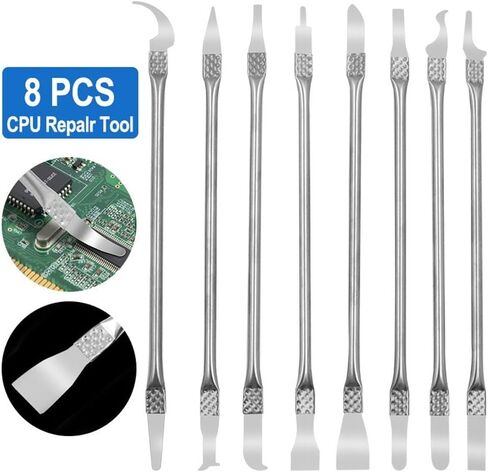 8 Pcs Stainless Steel Metal Spudger Set Hand Pry Tools for Phone and CPU Chip Repair in Kuwait