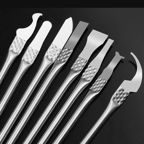 8 Pcs Stainless Steel Metal Spudger Set Hand Pry Tools for Phone and CPU Chip Repair in Kuwait
