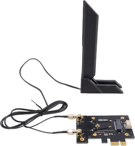 بطاقة WiFi 7 PCIe WiFi، محول لاسلكي 2.4 جيجا هرتز 5 جيجا هرتز 6 جيجا هرتز 3 نطاقات، بلوتوث 5.2، 4200 ميجابت في الثانية، بطاقة شبكة مع هوائي خارجي 10 ديسيبل، لـ 10 11 in Kuwait