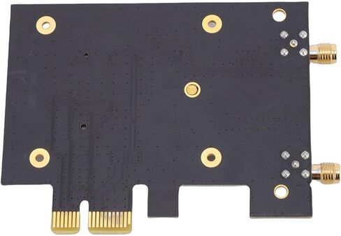 بطاقة WiFi 7 PCIe WiFi، محول لاسلكي 2.4 جيجا هرتز 5 جيجا هرتز 6 جيجا هرتز 3 نطاقات، بلوتوث 5.2، 4200 ميجابت في الثانية، بطاقة شبكة مع هوائي خارجي 10 ديسيبل، لـ 10 11 in Kuwait
