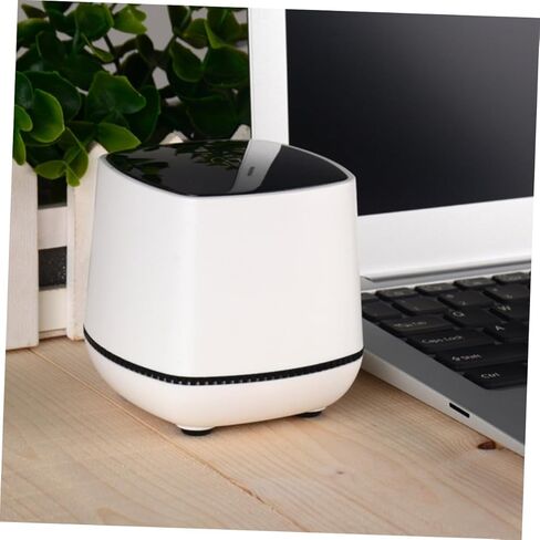 NOLITOY USB Powered Small Desktop Speakers with Bass Sound Compact Stereo Computer Speakers for Home and Office Mini USB Play Soundbar with Volume Control White Portable Audio Player in Saudi Arabia
