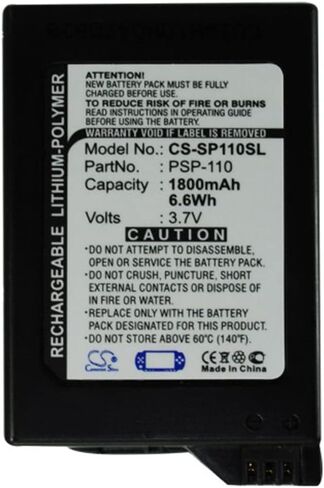 VINTRONS 1800mAh Battery for Sony PSP-1000, PSP-1000G1, PSP-1000G1W, PSP-1000K, PSP-1000KCW in Saudi Arabia