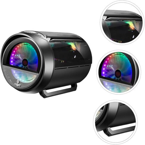 حافظة كمبيوتر دائرية شفافة RGB لتبريد المياه للوحة الأم Matx مع منفذ USB للألعاب وهيكل مكتب منزلي بديل أنيق لبرج DIY in Kuwait
