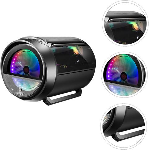 Modified Circular Transparent Side Matx Computer Case with USB Port Water Cooling Compatible Black RGB Gaming Chassis for Desktop Host Systems in Saudi Arabia