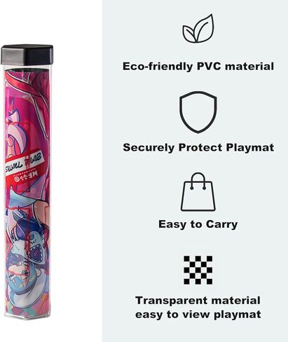 3 PCS Playmat Tube Hexagonal Shape | MTG, YGO, DTCG,PlayMat Poster Holder Tube Large capacity design for Standard-Sized and Large Playmats Secure in Saudi Arabia