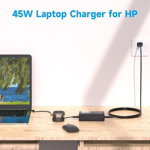 45W 19.5V 2.31A Laptop Charger Compatible with HP Stream 11 13 14, Pavilion, Elitebook Folio, Spectre, Pavilion Touchsmart, Spectre Ultrabook, Envy Power Supply (4.5mm x 3.0mm) in Saudi Arabia