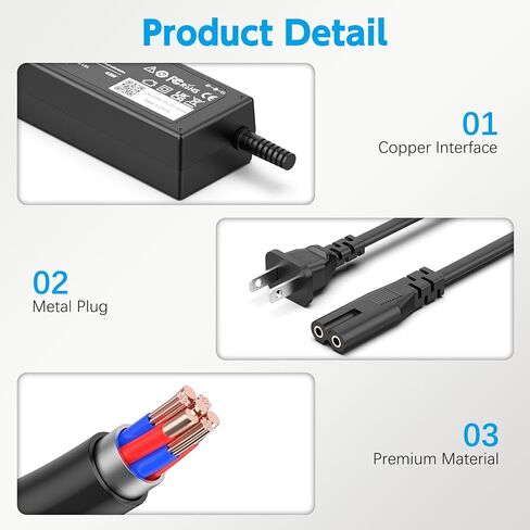 45W 19.5V 2.31A Laptop Charger Compatible with HP Stream 11 13 14, Pavilion, Elitebook Folio, Spectre, Pavilion Touchsmart, Spectre Ultrabook, Envy Power Supply (4.5mm x 3.0mm) in Saudi Arabia
