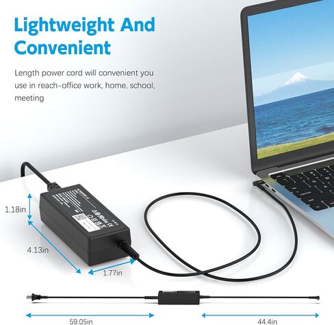 45W 19.5V 2.31A Laptop Charger Compatible with HP Stream 11 13 14, Pavilion, Elitebook Folio, Spectre, Pavilion Touchsmart, Spectre Ultrabook, Envy Power Supply (4.5mm x 3.0mm) in Saudi Arabia