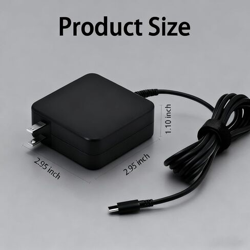 65W USB C شاحن الكمبيوتر المحمول متوافق مع Nimo 17.3 "N171 N171S 15.6" N151 N151S N152 N153 N154 الكمبيوتر المحمول نوع C موائم مصدر تيار الحبل in Kuwait