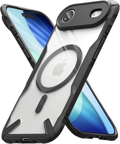 Ringke Fusion-X for iPhone 17 Pro Max Case [Compatible with MagSafe] Augmented Bumper Heavy Duty Shockproof Protective Cover - Magnetic Black in Saudi Arabia
