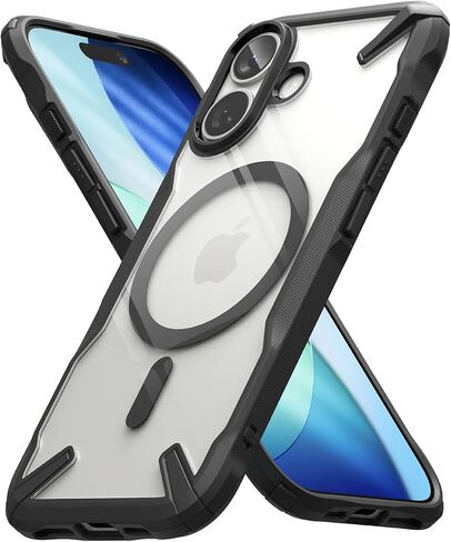 Ringke Fusion-X for iPhone 17 Pro Max Case [Compatible with MagSafe] Augmented Bumper Heavy Duty Shockproof Protective Cover - Magnetic Black in Saudi Arabia