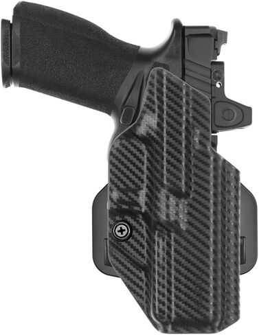 Tulster OWB Range + Kydex Paddle Holster في اليد اليمنى يناسب: Springfield Armory Echelon | قطع بصري خارج حزام الخصر مفتوح للحمل in Kuwait