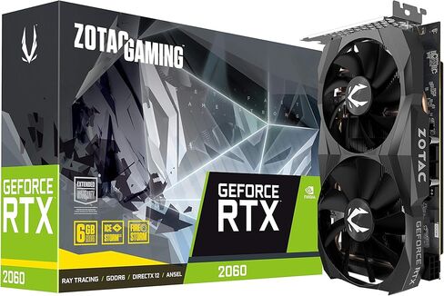 بطاقة رسومات للألعاب ZOTAC GeForce RTX 2060 6GB GDDR6 192-bit، مضغوطة للغاية، ZT-T20600K-10M in Saudi Arabia