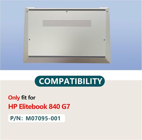 Replacement for HP Elitebook 840 G7 Laptop Lower Base Bottom Case Cover Assembly Part M07095-001 Silver in Saudi Arabia