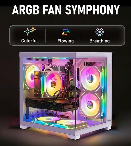 Gaming PC Desktop,Ryzen 5 5500 Up to 4.2GHz,16GB DDR4 RAM,GT1030 Graphics Card,1TB NVMe M.2 SSD, 650W Power Supply,Windows 11 Pro - High Performance Computer for Gaming, Work, Study and Daily Use in Saudi Arabia