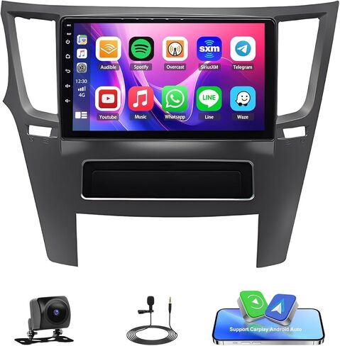 Android Car Stereo Compatible for Subaru Outback Legacy 2009-2014 Car Radio with Wireless Carplay Android Auto Media Radio WiFi Bluetooth GPS Navigation FM (9Inch) in Kuwait