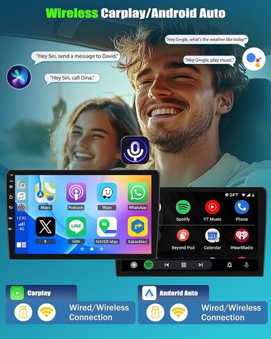 Android Car Stereo Compatible for Subaru Outback Legacy 2009-2014 Car Radio with Wireless Carplay Android Auto Media Radio WiFi Bluetooth GPS Navigation FM (9Inch) in Kuwait