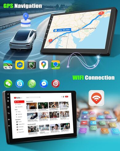 Android Car Stereo Compatible for Subaru Outback Legacy 2009-2014 Car Radio with Wireless Carplay Android Auto Media Radio WiFi Bluetooth GPS Navigation FM (9Inch) in Kuwait