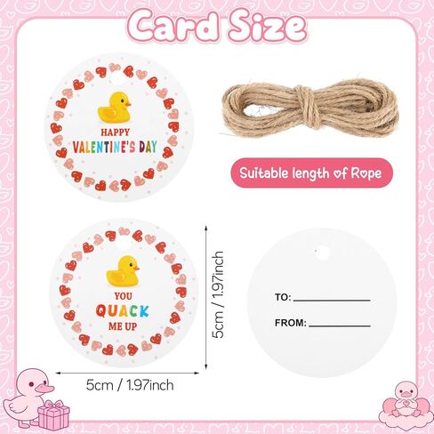 Jerify 2 Pcs 3 Inch Mini Valentine Rubber Duckies with Valentine‘S Day Gift Cards Rubber Duck Toys for Classroom Exchange Game Prizes Carnival Party Favors in Kuwait
