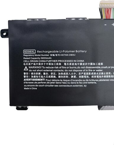 بطارية بديلة SD06XL متوافقة مع أجهزة الكمبيوتر المحمول HP Omen 15-EK 15-EN 15-EK0000 15-EK0009TX 15-EN0029NR HSTNN-DB9U L84356-2C1 L84392-005 L84392-006 SD06070XL SDO6XL 11.55 فولت 70.91 واط ساعي/5833 مللي أمبير in Saudi Arabia