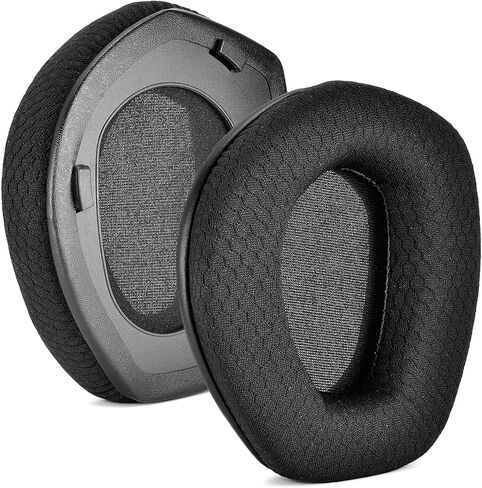ترقية وسائد الأذن البديلة RS175 عالية الجودة المتوافقة مع Sennheiser HDR RS165، RS175، RS185، RS195 RF سماعة الرأس اللاسلكية رغوة وسادة الأذن، سمك إضافي (نسيج مسامي)، وسادات أذن من إسفنج الذاكرة in Kuwait