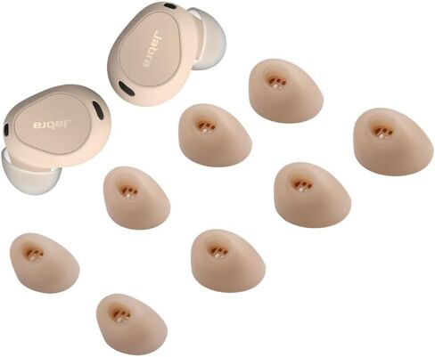 Zotech Replacement Ear Tips for Jabra Elite 10 True Wireless Earbuds, 4 Pairs (XS/S/M/L) (Clear) in Saudi Arabia