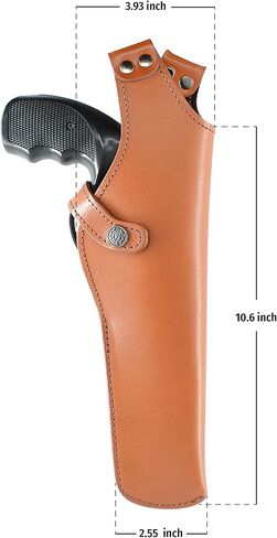 ALS454 Vertical Shoulder Holster Fits 357 Magnum 6’’ & Similar Revolvers RH Handmade! Free Extension for Big Body Size! (Brown) in Saudi Arabia