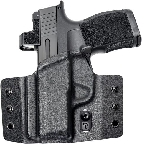 حافظة Tulster OWB Contour Kydex في اليد اليسرى تناسب: Sig Sauer P365 / P365X / SAS | متوافق بصريًا مع حزام الخصر المخفي in Kuwait