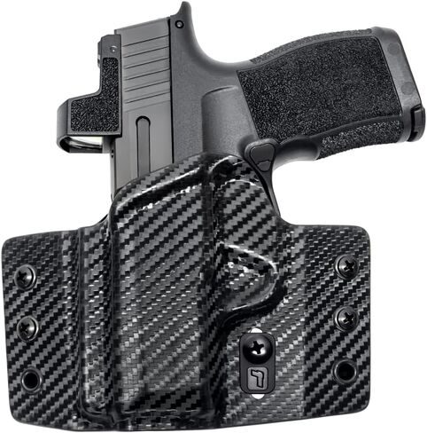 حافظة Tulster OWB Contour Kydex في اليد اليسرى تناسب: Sig Sauer P365 / P365X / SAS | متوافق بصريًا مع حزام الخصر المخفي in Saudi Arabia