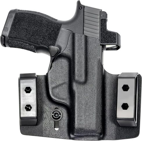 حافظة Tulster OWB Contour Kydex في اليد اليسرى تناسب: Sig Sauer P365 / P365X / SAS | متوافق بصريًا مع حزام الخصر المخفي in Saudi Arabia