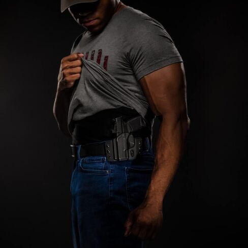 حافظة Tulster OWB Contour Kydex في اليد اليسرى تناسب: Sig Sauer P365 / P365X / SAS | متوافق بصريًا مع حزام الخصر المخفي in Saudi Arabia