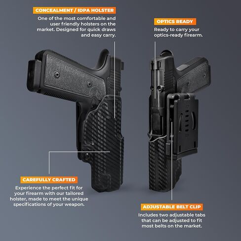 إخفاء OWB IDPA - خارج حافظة حزام الخصر - يناسب Springfield Echelon 4.0C in Kuwait