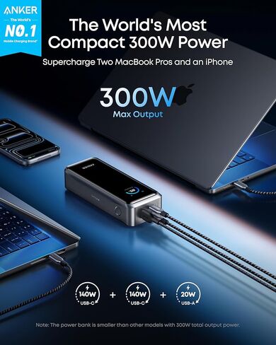 Anker Prime PowerBank(26K,300W) Prime USB C Charger(160W) in Kuwait