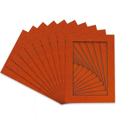 Poster Palooza 8x10 Precut Basketball Texture Picture Matboard for 5x7 Photo - for Frames Measuring 8 x 10 Inches - Bevel Cut Matte to Display Art Measuring 5 x 7 Inches - Acid Free ONE MAT in Saudi Arabia