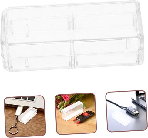 حافظة حماية لجهاز كشف الطاقة USB من Uonlytech لأجهزة USB، تصميم شفاف متوافق مع أجهزة USB المختلفة، استخدام آمن وآمن وسهل الاستخدام in Kuwait