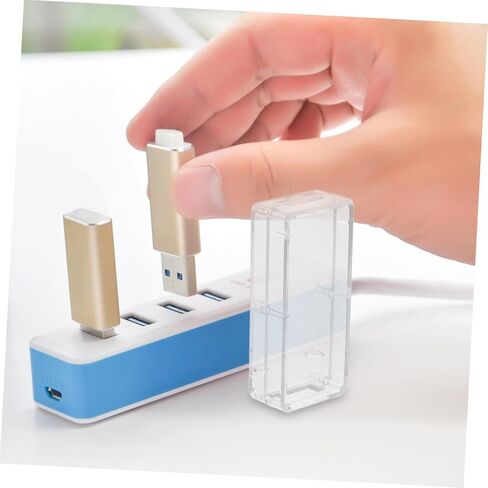 حافظة حماية لجهاز كشف الطاقة USB من Uonlytech لأجهزة USB، تصميم شفاف متوافق مع أجهزة USB المختلفة، استخدام آمن وآمن وسهل الاستخدام in Kuwait