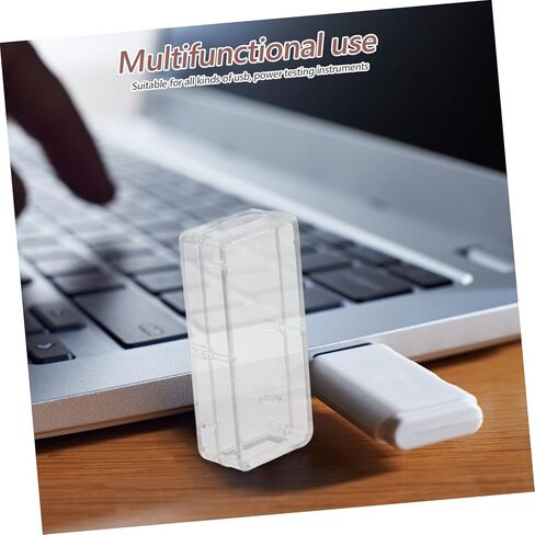 حافظة حماية لجهاز كشف الطاقة USB من Uonlytech لأجهزة USB، تصميم شفاف متوافق مع أجهزة USB المختلفة، استخدام آمن وآمن وسهل الاستخدام in Kuwait
