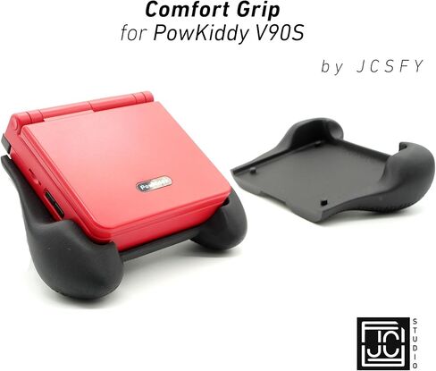 Grip for PowKiddy V90S Comfort Grip Case Ergonomic v90s Handheld for PowKiddy Back Plate Cover Scratch Protect Clip On Back PKV90S by JCSFY in Saudi Arabia