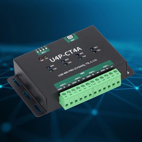 محول USB إلى RS485، محول USB إلى 4 اتجاهات RS485، وحدة منفذ تسلسلي USB مع شريحة CH344Q SP3485، 480 ميجابت في الثانية، طرف 5.08 مم، حماية من زيادة التيار الزائد in Kuwait