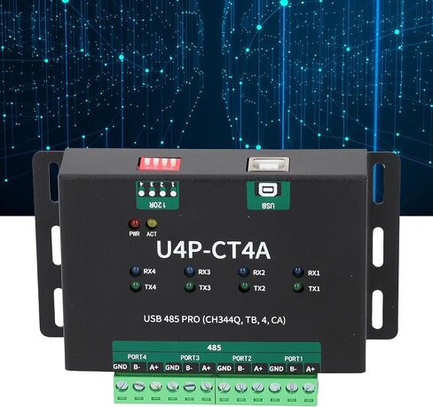 USB to RS485 Adapter, USB to 4 Way RS485 Conversion Module Serial Cable for Industrial Control Equipments, Surge and Thunder Gas Discharge Prevention in Saudi Arabia