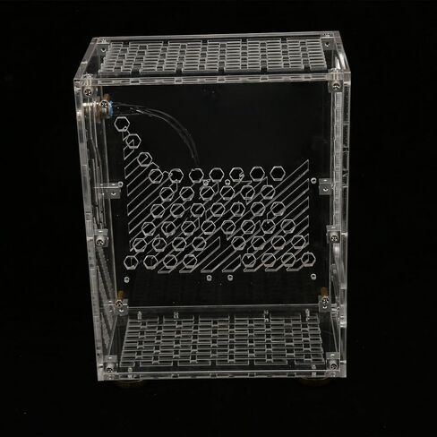Mini Case ITX 4.3L 360 Cooling Clear Side Panel with Padded Foot Pads for Flex 1U Power 2.5in SSD (Transparent) in Saudi Arabia