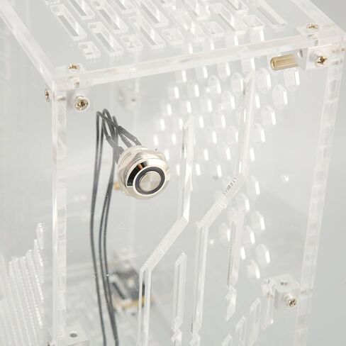 Mini Case ITX 4.3L 360 Cooling Clear Side Panel with Padded Foot Pads for Flex 1U Power 2.5in SSD (Transparent) in Saudi Arabia