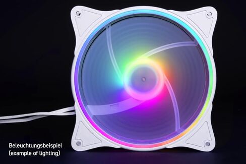 Alphacool Rise Aurora 140mm Fan White (140x140x25mm) (24851) in Saudi Arabia