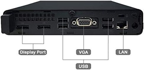 كمبيوتر HP EliteDesk 800 G4 DM Mini Desktop PC 'Core i5-8500 3.0 جيجا هرتز' 16 جيجا بايت رام '500 جيجا بايت محرك الأقراص الصلبة Windows 11 Pro (2YH19AV) (متجدد) in Kuwait