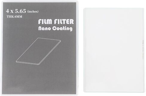 Square UVs Filter, 4x5.65 Inch Optical Glass Multi Layer Coating Water Resistants Design, with High Resolution Low Reflectivity, for Camera Lens Matte Box Filter Frame in Saudi Arabia
