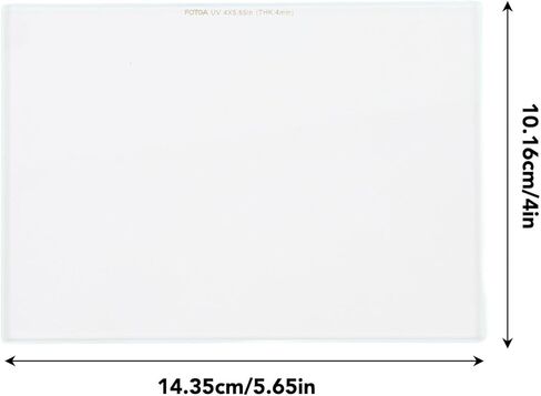 Square UVs Filter, 4x5.65 Inch Optical Glass Multi Layer Coating Water Resistants Design, with High Resolution Low Reflectivity, for Camera Lens Matte Box Filter Frame in Saudi Arabia