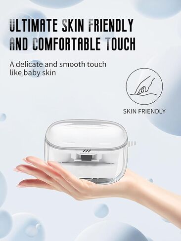 for JBL Tune Buds 2 Case Clear, Transparent TPU Shockproof Protective Cover with Carabiner for JBL Earbuds in Saudi Arabia
